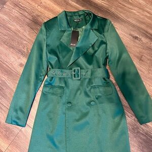 Nasty Gal businesses Satin Blazer